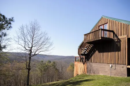 Hot Tub, Patio, and Fire Pit - Cooper's Ozark Cabin Отели в г. Шерман Тауншип