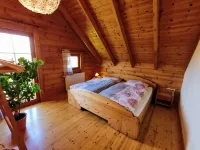 Cozy log cabin by the forest with large garden