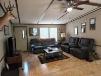 1-1/2 acre Park like wooded setting.  Clean 3/2 with plenty of parking.