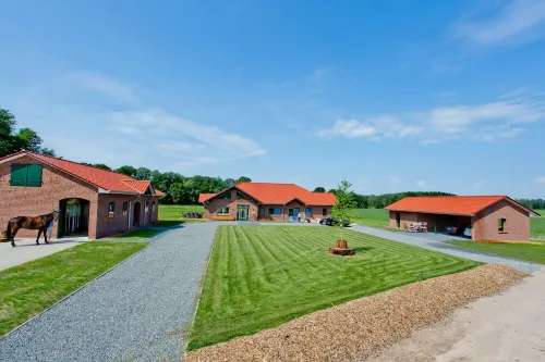 Idyllically situated villa in country house style with sauna Ideal for groups & families