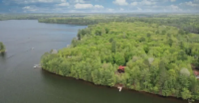 Log Cabin on Lake on 3 Acres of Total Seclusion