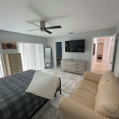 beautiful home on a 3 acre lake with security