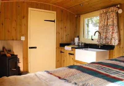 The Shearer's Hut, a Cosy Shepherds Hut Hotel di Llanfihangel Rhos-y-Corn