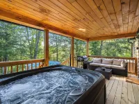 Cliff Haven at Red River Gorge 2-Bedroom Cabin with WiFi, AC, Fire Pit, Hot Tub Hotels in Wolfe County