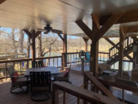 The River Cabin at Camp Miramichee Falls in Hardy, AR