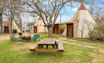 Tipis on the Guadalupe
