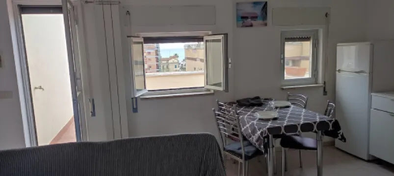 Sea view terrace 300 meters from the beach... and for the winter the fireplace.....