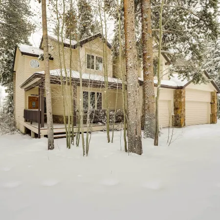 Hot Tub and Ski Shuttle Forested Breckenridge Home!