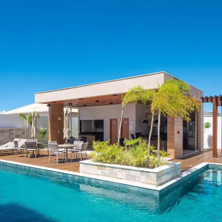 Beautiful apt in Building w Pool Guarajuba Aga0203