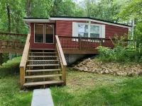 Secluded Lake of the Ozarks Vacation Home Waterfront with a Covered Dock.