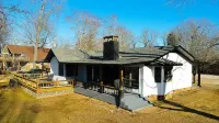 Lake Norfork view and easy access from this remodeled oasis that sleeps 14!