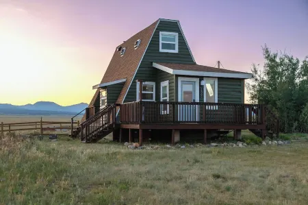 Stylish & Cozy A-Frame Escape! Dogs OK, 45 Min to Breck, Stargazing, Rare Avails
