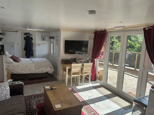 Unique Lodge in Orchard for Couples With hot tub on Request to Allow Preparation