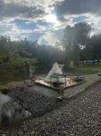 Morels on the Wabash offers Clamping in a Authentic 20 ft Tee Pee - 30x30 deck .