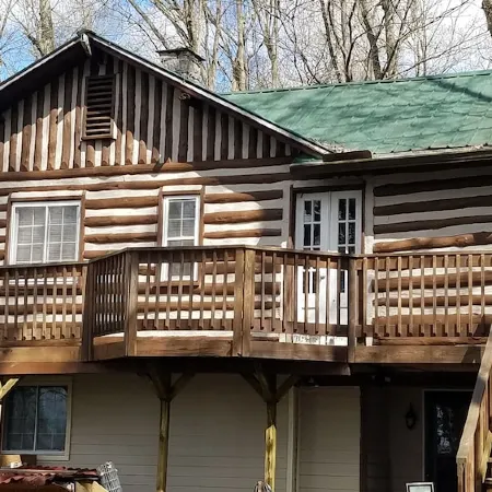 Old World Swiss Cabin Nestled In Woods Ancient Lore & Neyland Stadium Close by