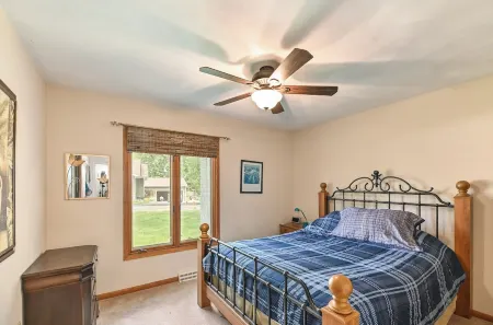 Inspirational nature backdrop. End of the road beside the woods.