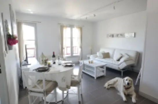 Remodeled waterfront romantic apartment downtown Honfleur. Panoramic sights