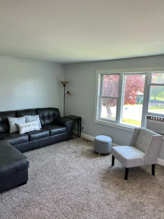 Ranch home with 3 bedrooms upstairs and 1 down. Refurnished June of 2022