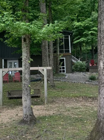 Lake Front Cottage with private sandy beach
