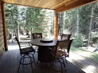 REMOTE CABIN WITH HOT TUB, MOVIE THEATER AND HUGE COVERED DECK WITH FIRE TABLE