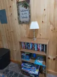 White Mountain scenic river camp with cozy cabin