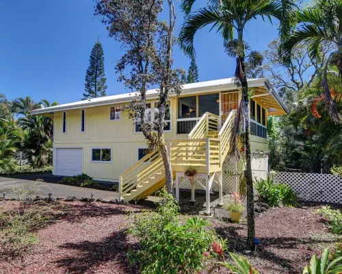 Large comfy house big enough for 2 families next to ocean on Kaloli point ハワイアン・パラダイス・パークのホテル