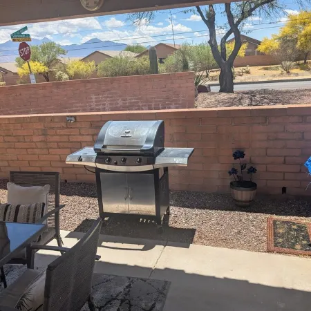 House refurbished in HOA with its own great recreational area and heated pool.