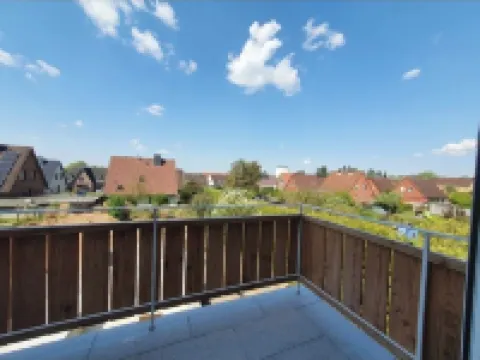 Ferienwohnung mit Kamin, Balkon, Boxspringbett, 3 Personen, See-und Waldnähe