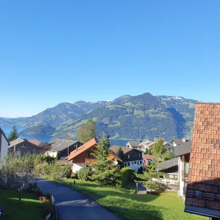Elfe-Apartments: Studio for 2 Adults, Balcony with Lake and Mountain View