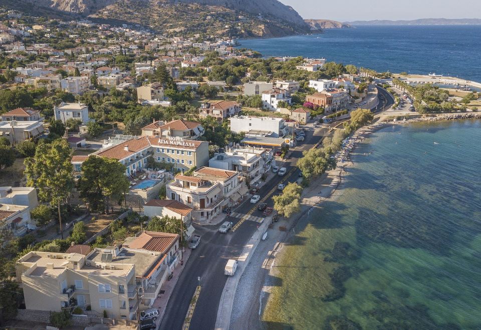 키오스의 아름다운 해변 풍경