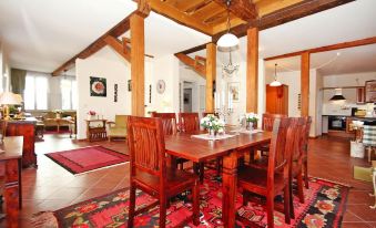 Timber House in Lenzen by Elbe River