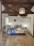 Wooden villa with private pool in a tropical garden 3 minutes from the beach