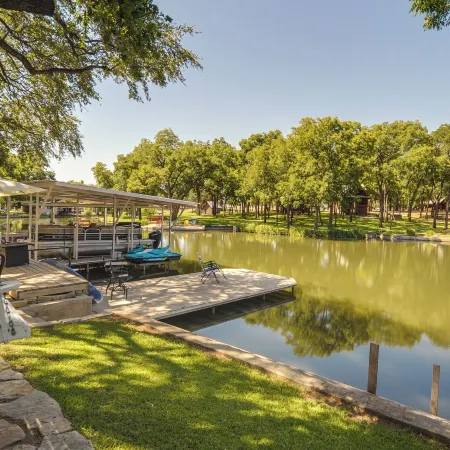 Waterfront Lake LBJ Cabin w/ Private Dock!