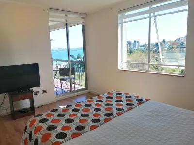 Beautiful apartment with ocean and volcano view -Balneario Pelluco Các khách sạn ở 