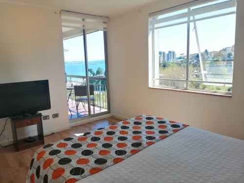Beautiful apartment with ocean and volcano view -Balneario Pelluco