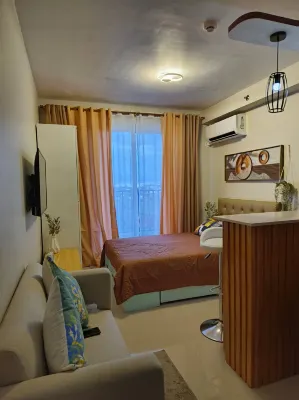 Studio w pool, mountain & city view Mactan airport