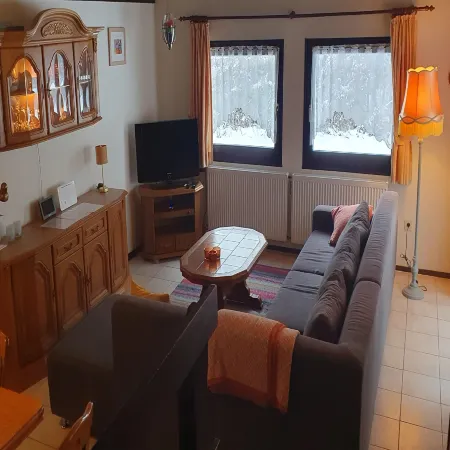 Ferienhaus mit Terrasse im Skigebiet