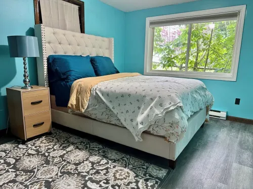 House dwelling that combines The bedroom kitchen and living area into one space