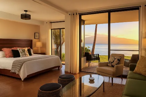 Oceanfront Lauloa 106 - Ground Floor, Modern Renovation, Split-AC, Walk to Beach