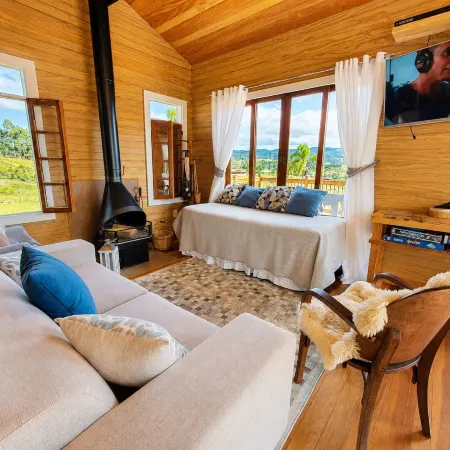 Cabana Pôr-do-Sol Com Jacuzzi + Hidro em Rancho Queimado - SC
