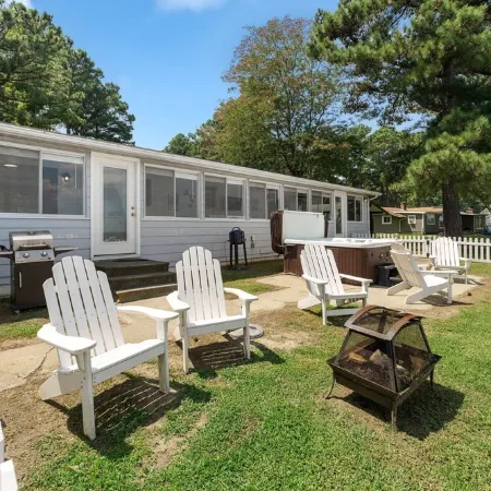 The Beach Retreat is a cozy beach Villa with Hottub overlooking a private beach.