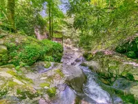 KnightFall-Luxury Cabin w/Waterfall in Backyard, Pet-Friendly, Private, Stunning