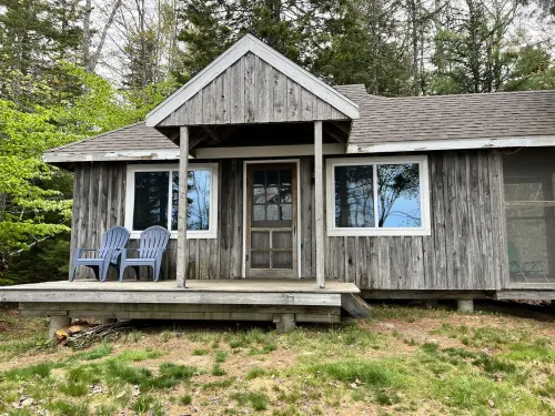 Bring everything to camp minus the tent at our little cabin.