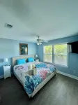 Cozy water front home with a swimming pool near beaches and Old Town BSL!