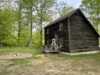 Cozy cabin in the woods