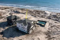 Salted Dunes OBX,  Beach front, Wild Horses, Pool, Hot Tub, 4x4 Beach, 7 Bedroom Hotels in Fruitville