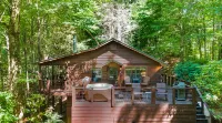 Enchanting Creek Access and Cozy Hot Tub - Serene Forest Retreat Hotels in Fannin County