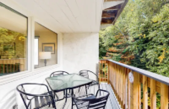 Alpine escape with  3 pools, hot tub, tennis & gym - fireplace, balcony & W/D