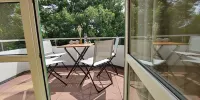 Cozy apartment "Flunder" with balcony and view of the greenery