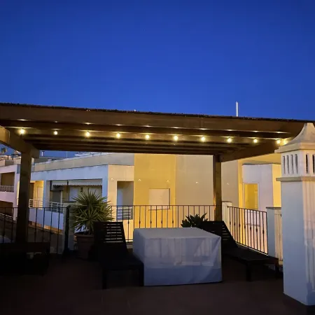 Beach villa with sea view roof terrace for the whole family